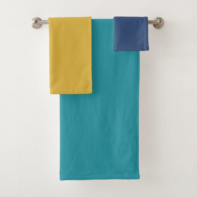 Conjunto De Toalhas Peacock Stripes (Insitu)