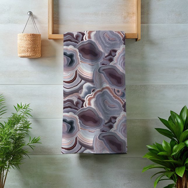 Conjunto De Toalhas Pedra Agate Neutral Browns (Criador carregado)
