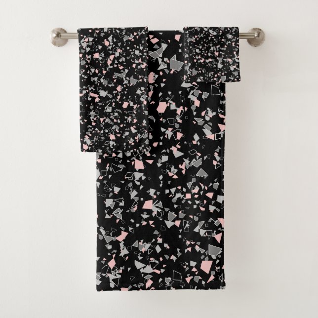 Conjunto De Toalhas Pedras de mármore em forma de pedaços de abstrato  (Insitu)