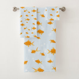 Conjunto De Toalhas Peixe-Justo Nadando na Água