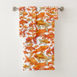 Conjunto De Toalhas Peixes dourados