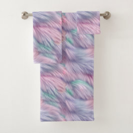 Conjunto De Toalhas Pele Arco-Íris