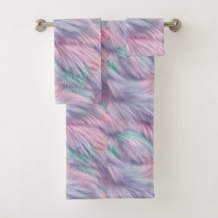 Conjunto De Toalhas Pele Arco-Íris