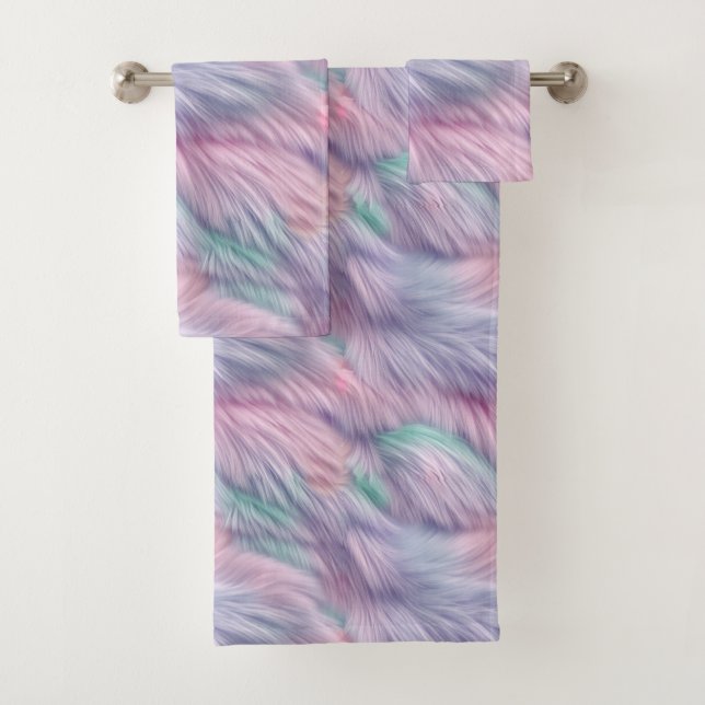 Conjunto De Toalhas Pele Arco-Íris (Insitu)