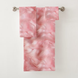 Conjunto De Toalhas Peles com Mal-Rosa