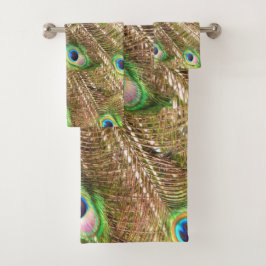 CONJUNTO DE TOALHAS PENAS DE RICO PEACOCK #2
