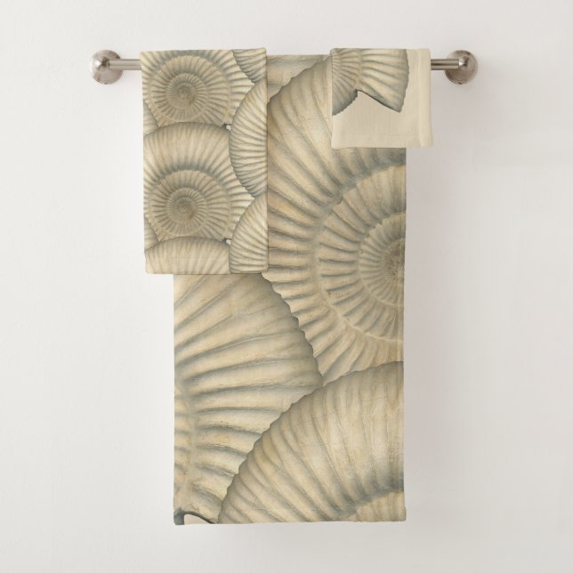 Conjunto De Toalhas Perisfinctes "Paleo-chic" Ammonitora Bath Towel Se (Insitu)