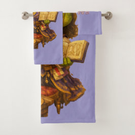 Conjunto De Toalhas Personagem Sapo Designer de Reino
