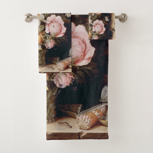 Conjunto de toalhas personalizadas das Flores de V (Insitu)