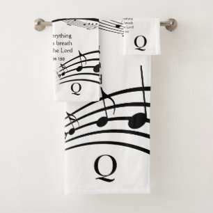 Conjunto De Toalhas Personalizado elogia as notas de música do LORD