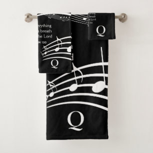 Conjunto De Toalhas Personalizado elogia as notas de música do LORD em