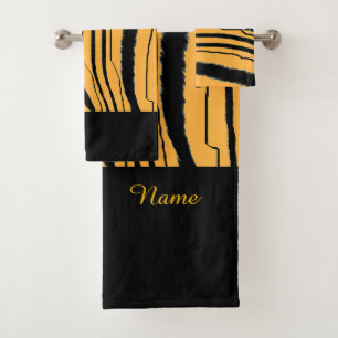 Conjunto De Toalhas Personalizar Impressão de Tigre Faux Exótico