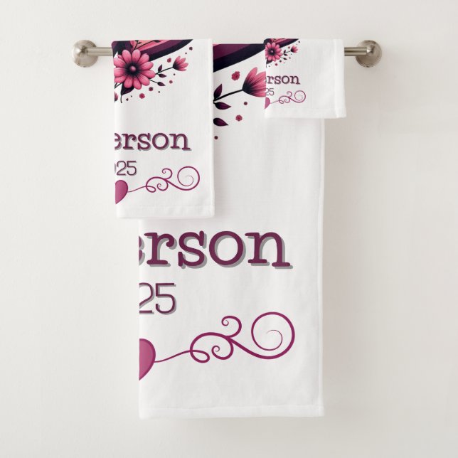 Conjunto De Toalhas Personalizar nosso primeiro Dia de os namorados Sr (Insitu)