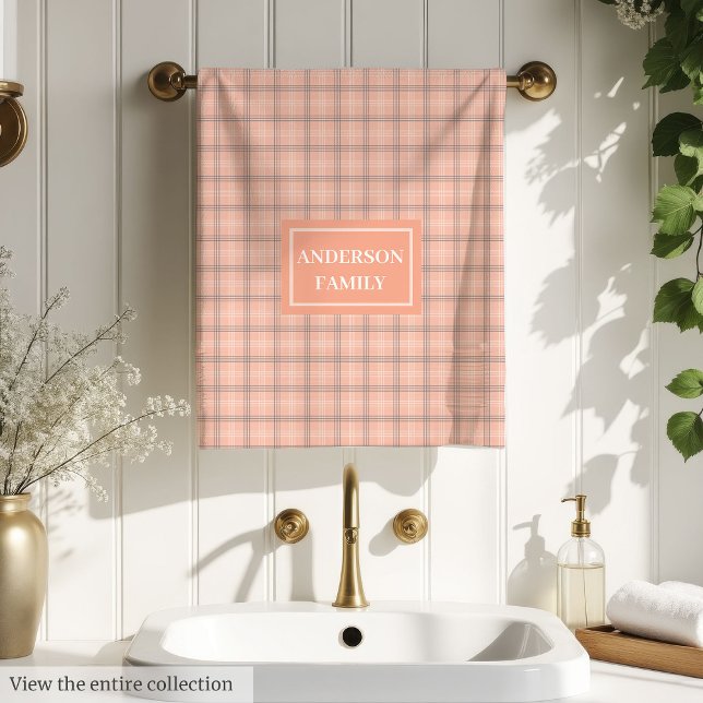 Conjunto De Toalhas Personalized Pastel Towels Chic Family Accent (Personalized Pastel Towels Chic Family Accent)