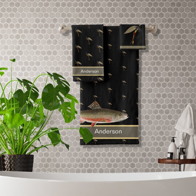 Conjunto De Toalhas Pesca de mosca e truta dos pescadores negros (Criador carregado)