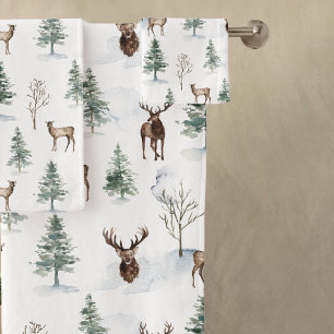 Conjunto De Toalhas Pescoço russo da floresta
