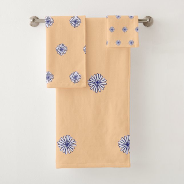 Conjunto De Toalhas Pêssego Branco - Pêssego - Decoração inicial (Insitu)