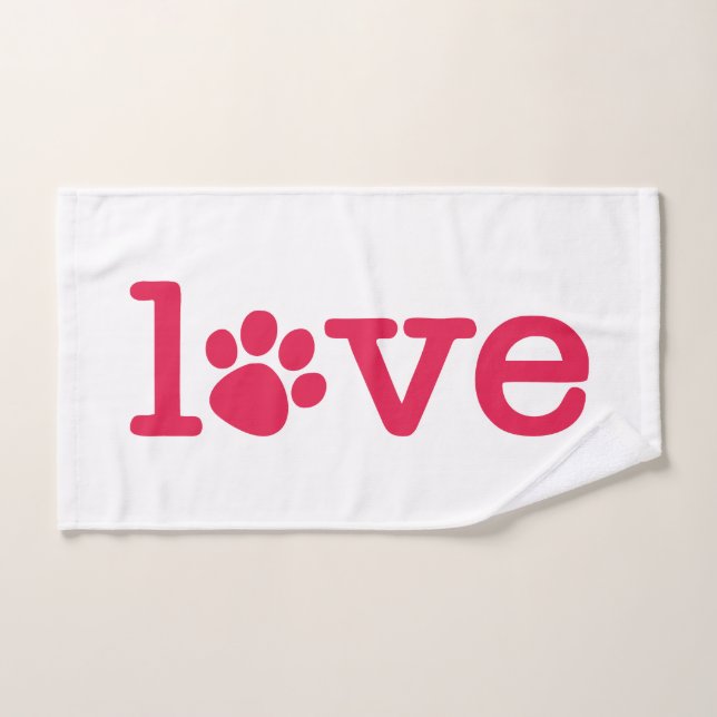 Conjunto De Toalhas Pet love (Toalha de mão)