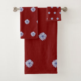 Conjunto De Toalhas Pétalas Brancas Decoração de Casa Presente Canela