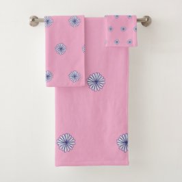 Conjunto De Toalhas Pétalas Brancas Presente Rosa Decoração de Casa 