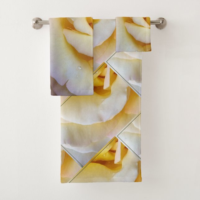 Conjunto De Toalhas Pétalas cor-de-rosa amarelas (Insitu)