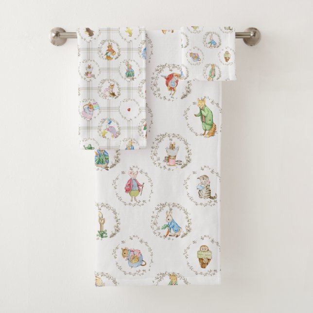 Conjunto De Toalhas Peter the Rabbit Storybook Animais Beatrix BIG (Insitu)