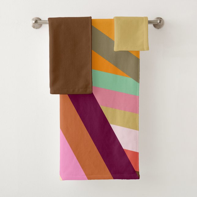 Conjunto De Toalhas Picos dos anos 70 (Insitu)