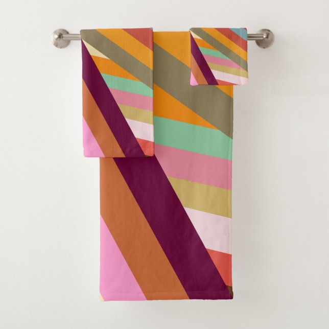 Conjunto De Toalhas Picos dos anos 70 (Insitu)