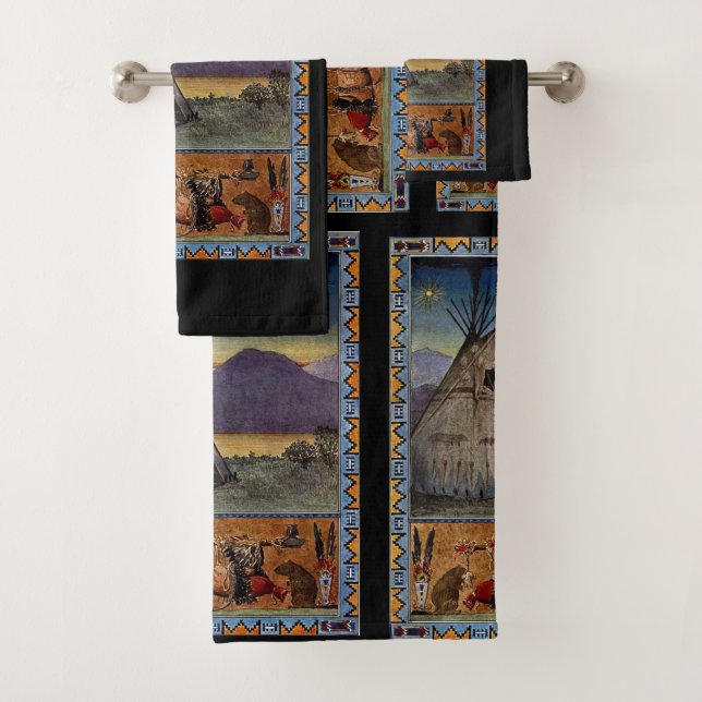 Conjunto De Toalhas Piegan-Blackfoot (Insitu)