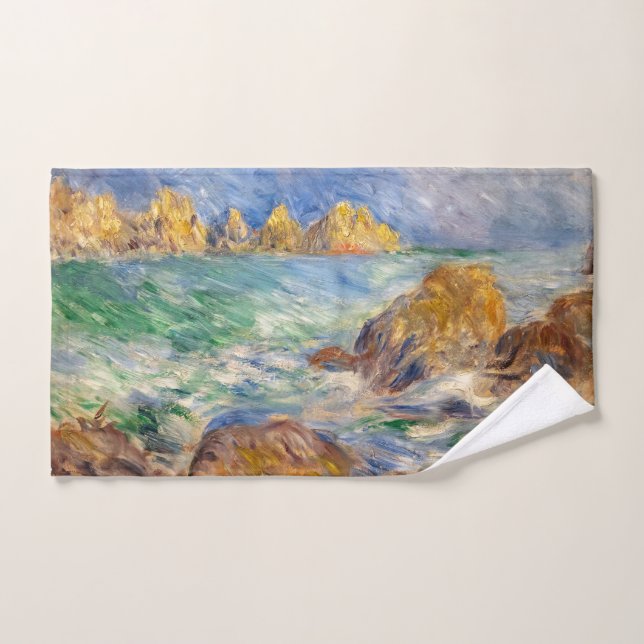 Conjunto De Toalhas Pierre-Auguste Renoir - Marine, Guernesey (Toalha de mão)