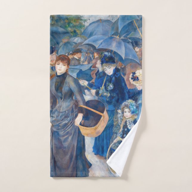 Conjunto De Toalhas Pierre-Auguste Renoir - Os Guarda-chuvas (Toalha de mão)