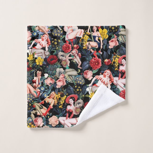 Conjunto De Toalhas Pin-up III (Pano de lavar)