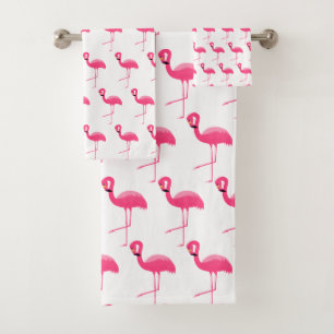 CONJUNTO DE TOALHAS PINCO BRANCO FLAMINGO BRILHANTE BANHEIRO DEFINIDO