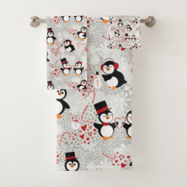 Conjunto De Toalhas Pinguins de Natal de Canis Doces