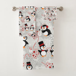 Conjunto De Toalhas Pinguins de Natal de Canis Doces