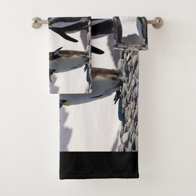 Conjunto De Toalhas Pinguins-rei na Geórgia do Sul (Insitu)