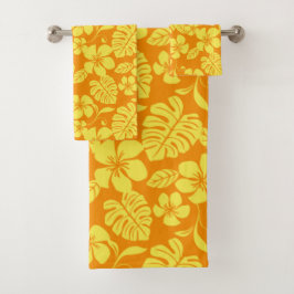 CONJUNTO DE TOALHAS PINK BIKINI (TANGERINA/AMARELO)