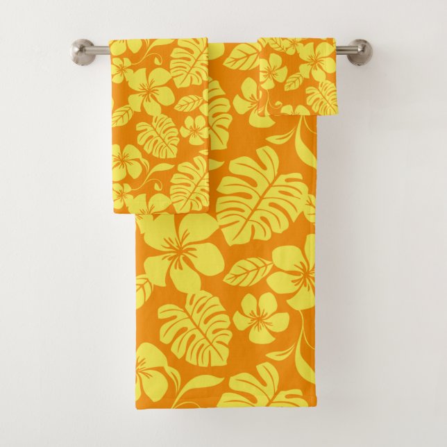 CONJUNTO DE TOALHAS PINK BIKINI (TANGERINA/AMARELO) (Insitu)