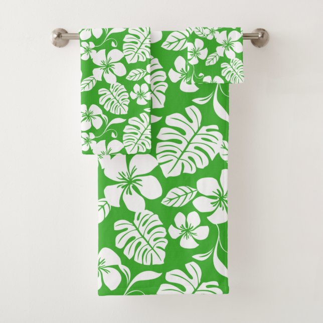 CONJUNTO DE TOALHAS PINK BIKINI (VERDE GRASS) (Insitu)