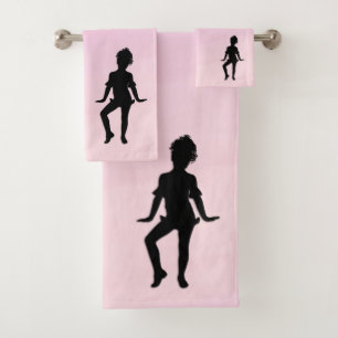 Conjunto De Toalhas Pink Pequeno Dançarino Mais Alto