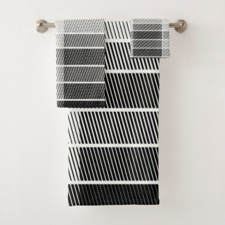 Conjunto De Toalhas Pinstripe Diagonal