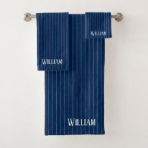 pinstripes azuis personalizadas do marinho