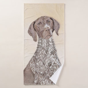 Conjunto De Toalhas Pintura Alemã de Ponta Curta - Arte Canina