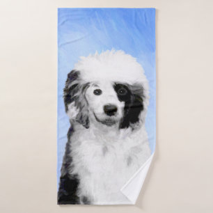 Conjunto De Toalhas Pintura de Cachorro Português - Arte Original de