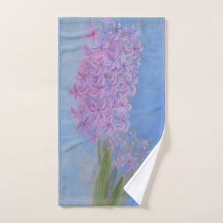 Conjunto De Toalhas Pintura de jacinto rosa lilás