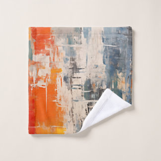 Conjunto De Toalhas Pintura Digital Abstrata Encruzilhada Cromática