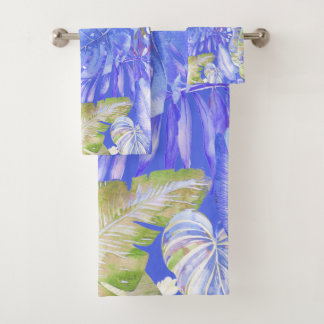 Conjunto De Toalhas PixDezines H2 Selva Havaiana Vegetação
