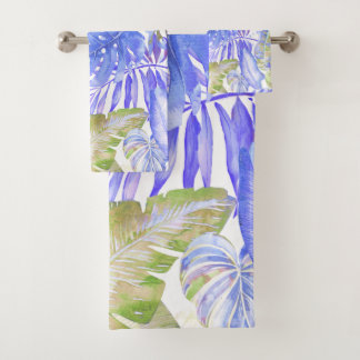 Conjunto De Toalhas PixDezines H2 Selva Havaiana Vegetação