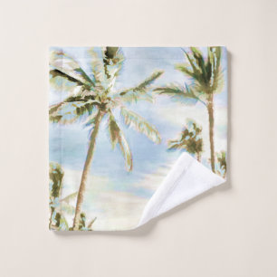 Conjunto De Toalhas PixDezines Vintage havaiano Praia/Azul Céu