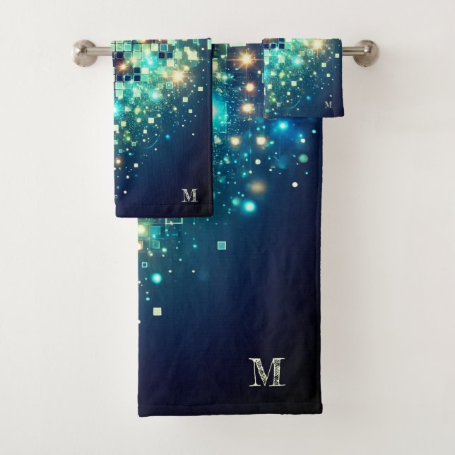 Conjunto De Toalhas Pixel Bokeh Radiante (Insitu)